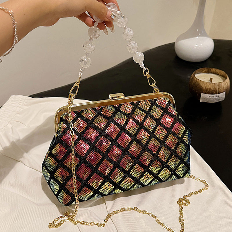 Casual Daily Patchwork Sequins Chains Bags(6 Colors)