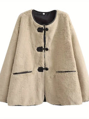 Warm Coat Single-breasted A-Line Coat