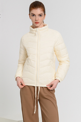 Casual Daily Pocket Zipper White duck down Mandarin Collar Outerwear(Down content 86%~90%)(6 Colors)