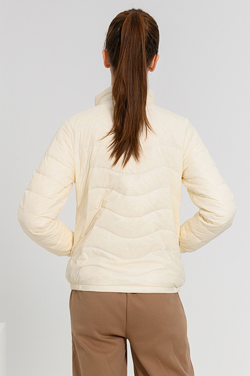 Casual Daily Pocket Zipper White duck down Mandarin Collar Outerwear(Down content 86%~90%)(6 Colors)