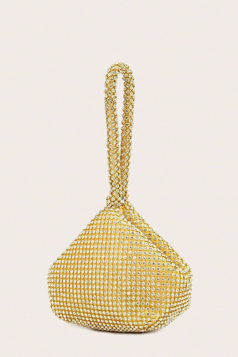 Daily Solid Color Rhinestone Decor Bags