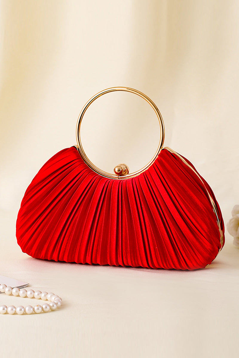 Daily Solid Color Pleated Bags