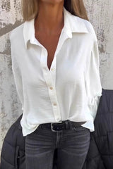 Casual Daily Ruffle Turndown Collar Blouses