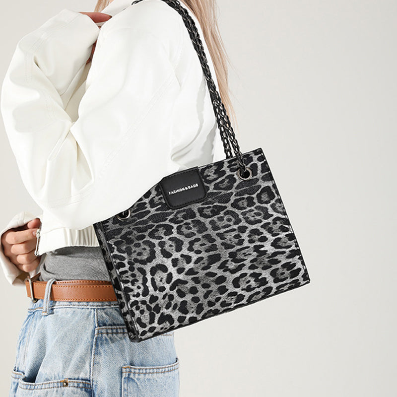 Daily Leopard Print Patchwork Bags(4 Colors)