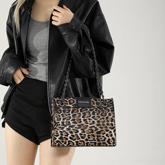 Daily Leopard Print Patchwork Bags(4 Colors)