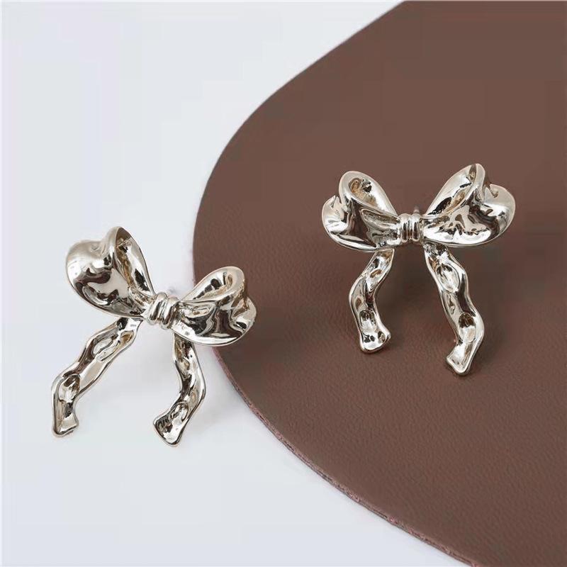 Luxe Gold Bow Earrings