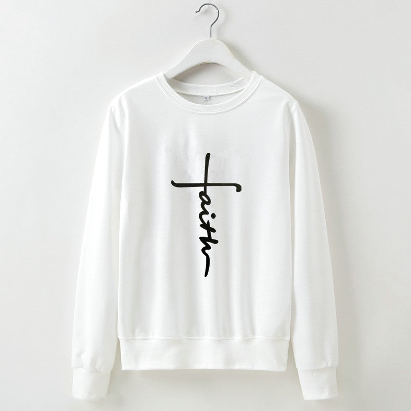 Street Autumn Winter Women Wear Sweater Letter Graphic Print Cropped Long Sleeves Round Neck Top Women