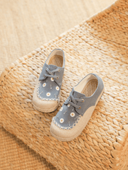 Cactus Rose | Irena Daisy Linen Espadrille - Grey