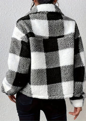 Cozy Plaid Double-Sided Plush Jacket