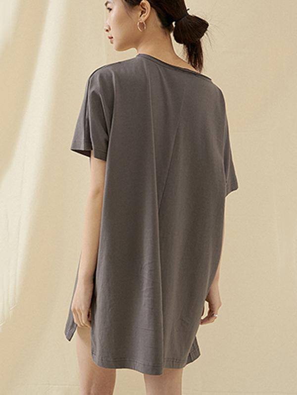 Loose Simple Solid Comfortable T-Shirts