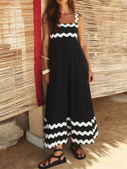 Coastal-Waves Maxi Dress