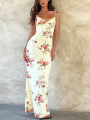 Floral-Dream V-Neck Maxi Dress