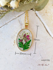 Handmade Bouquet Personalized Pendant Necklace