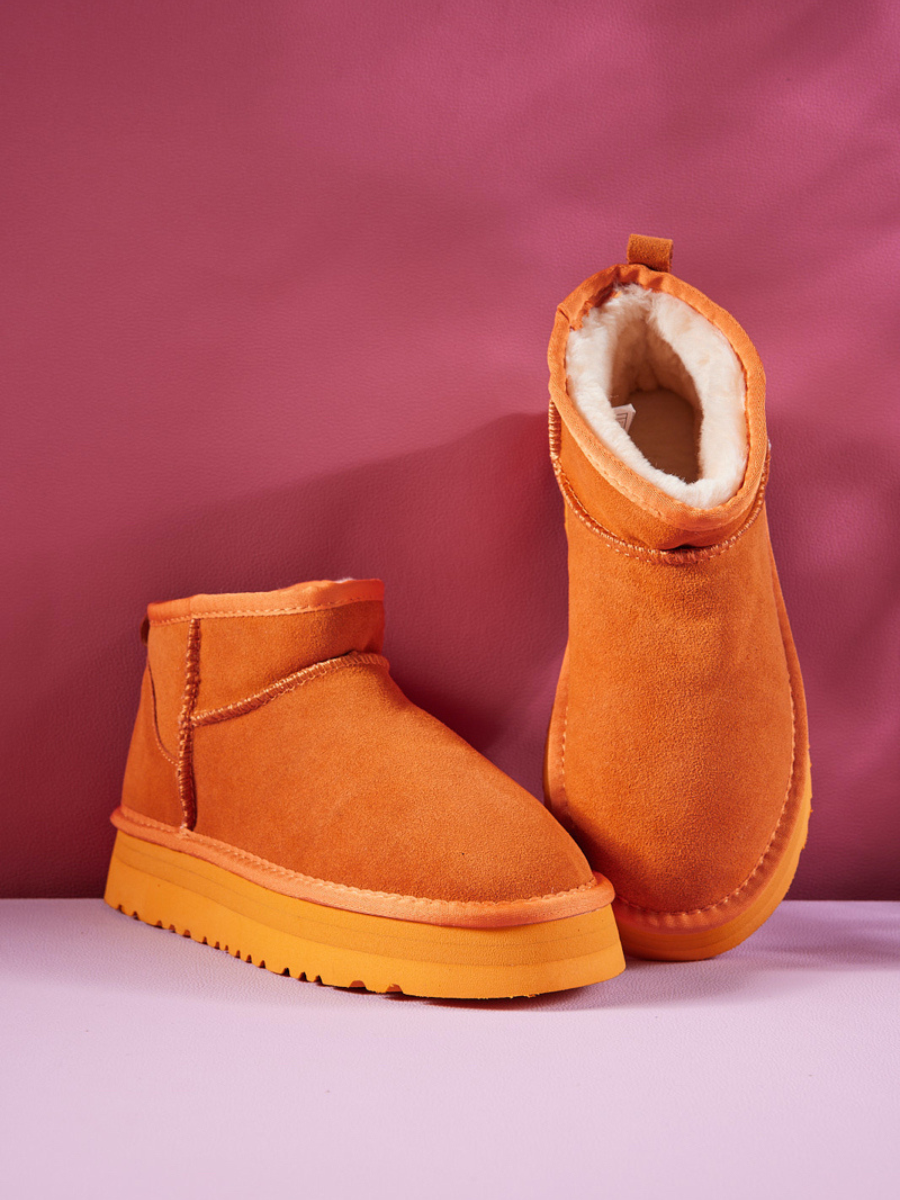 Smaibulun Ugg | Ultra Mini Platform Low Ankle Boot - Orange