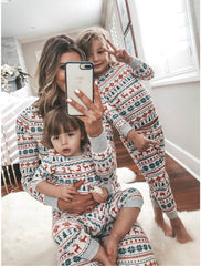 Christmas Snowflake Trees Family Pajamas Sets