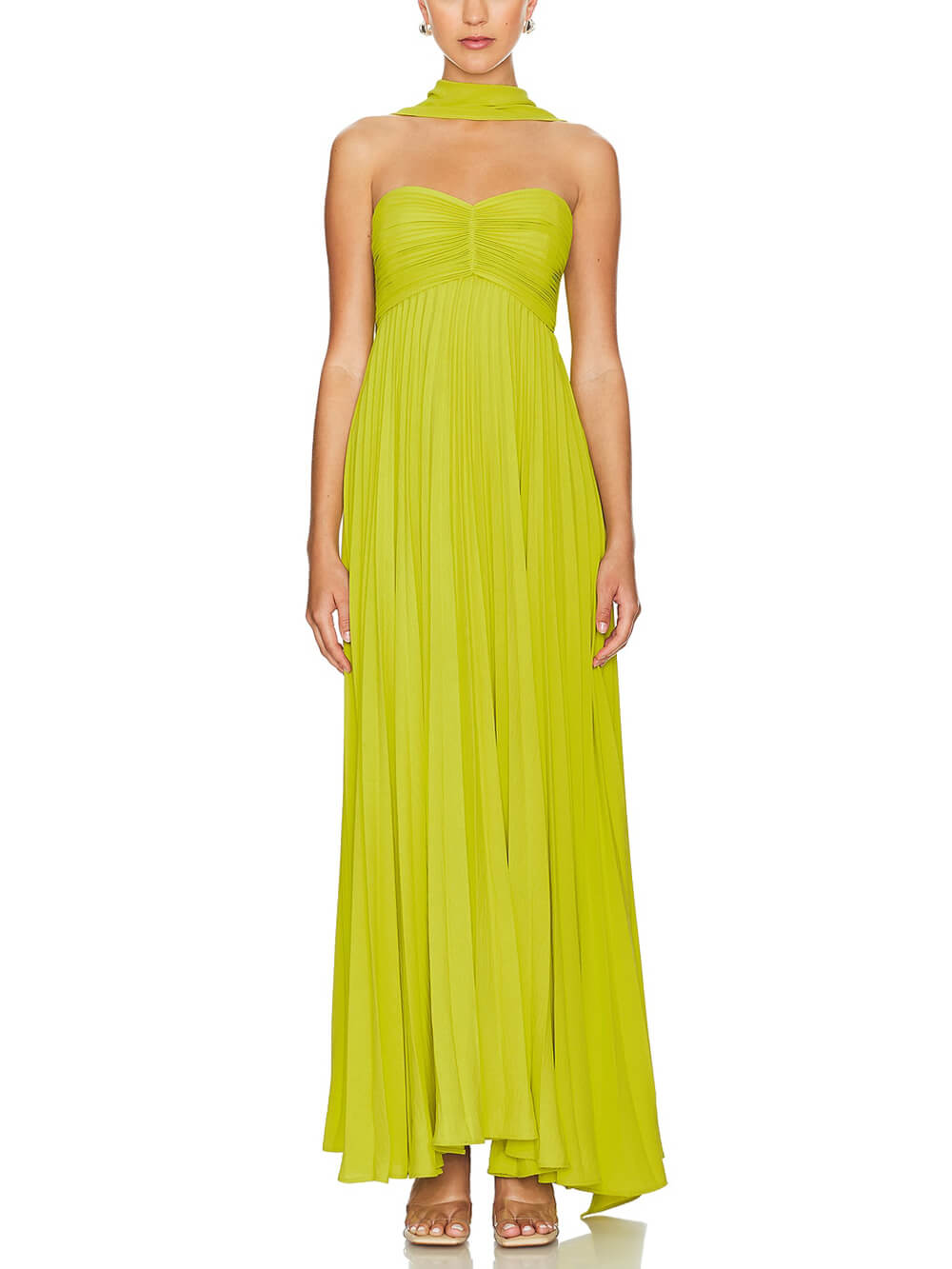 Exquisite Elegant Pleated Off-the-shoulder Party Maxi Dress