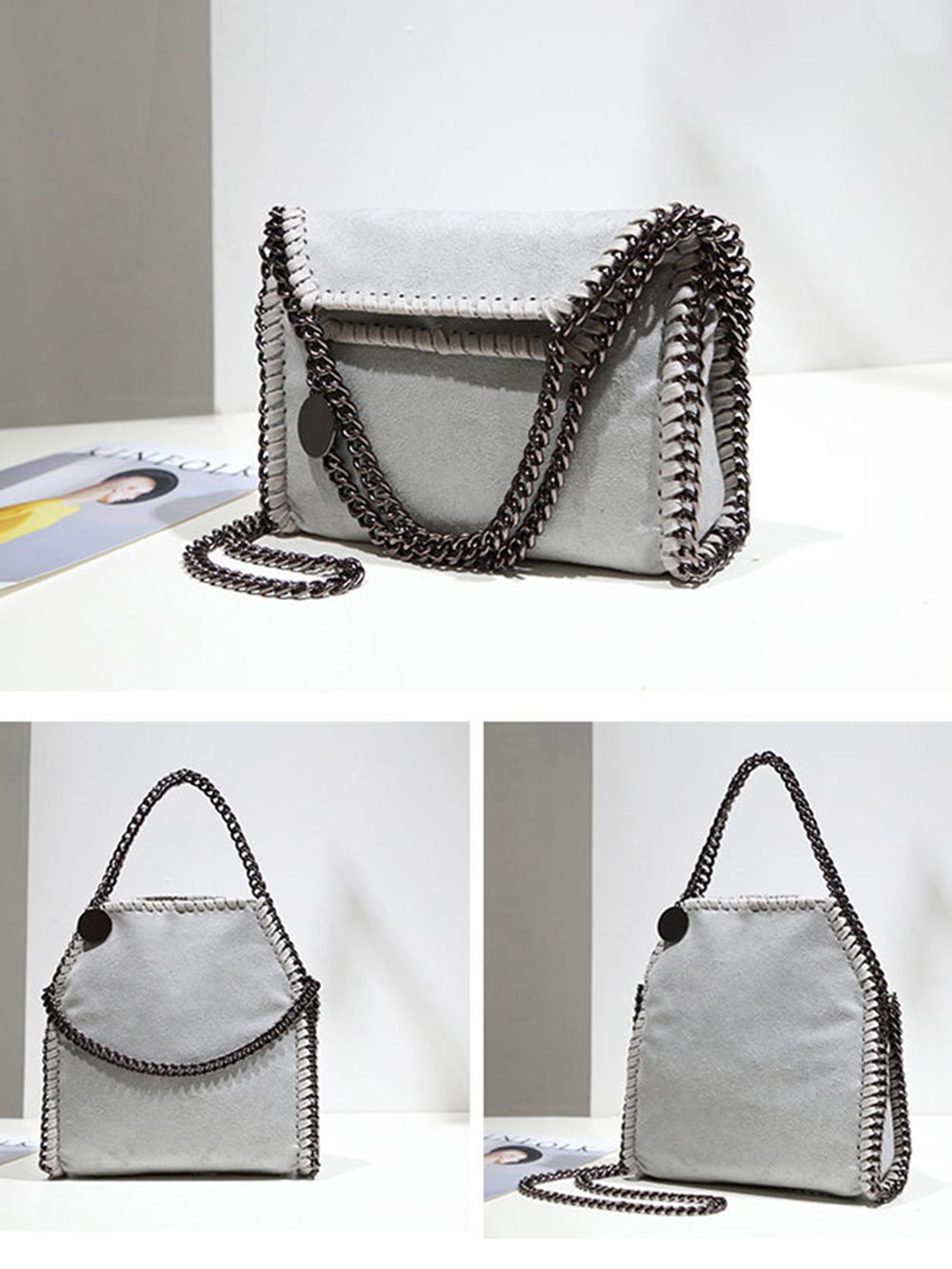 Ligh Falabella Tiny Tote Bag