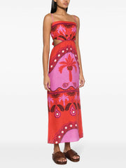 Special Ethnicity Graphic Print Maxi Dress