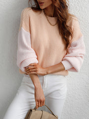 ESTATIA KNIT SWEATER - BLUSH