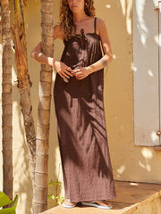 Classic Strapless Pleated Maxi Dress