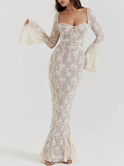 Antoinette-Elegance Lace Maxi Dress