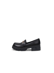 JadyRose | Black Pearl Leather Loafer