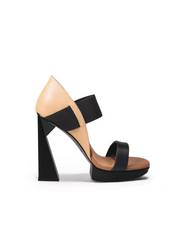 Jady Rose | Icon Classy Leather Heels - Taupe