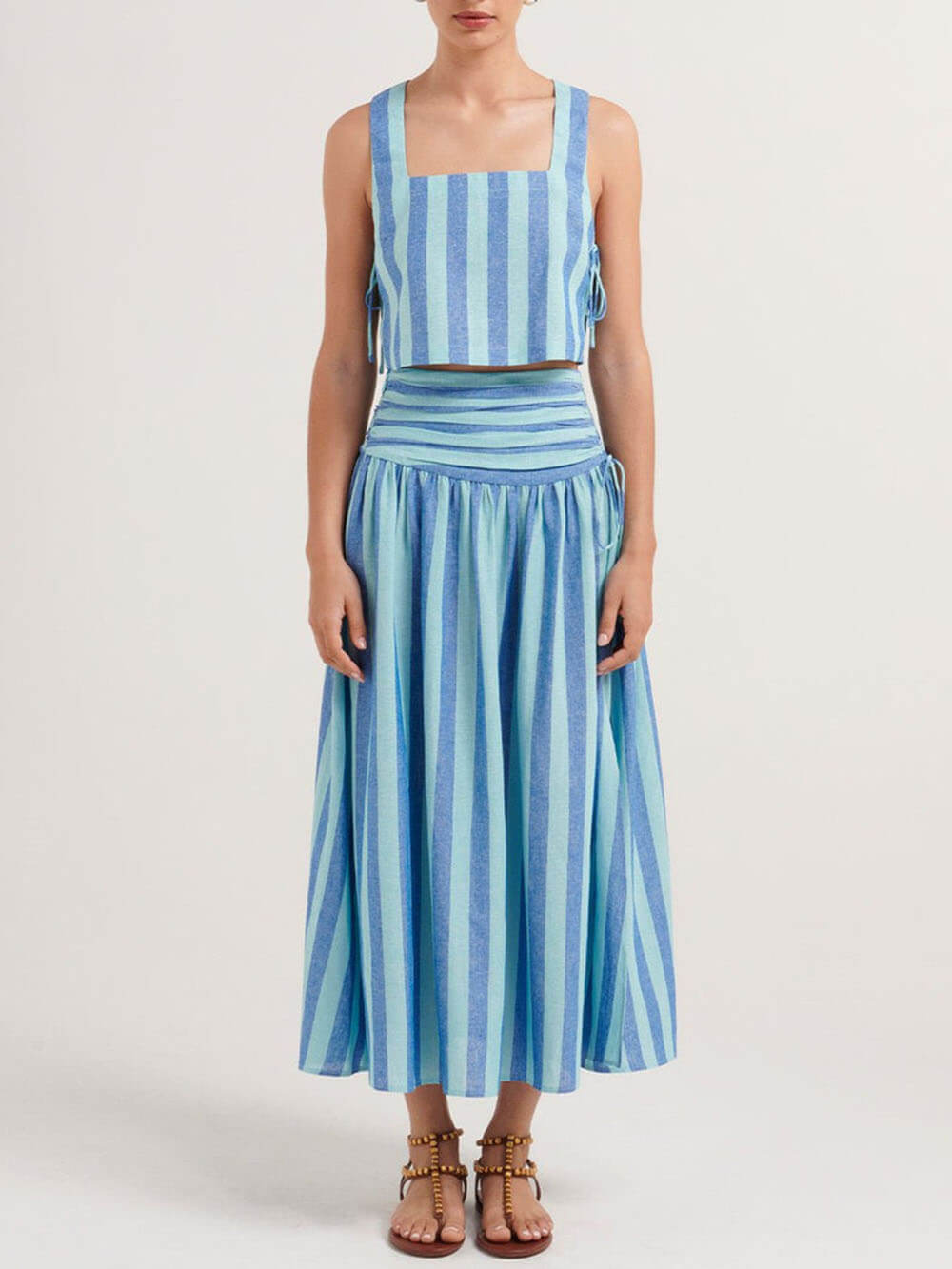 Geneve striped skirt