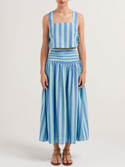 Geneve striped skirt