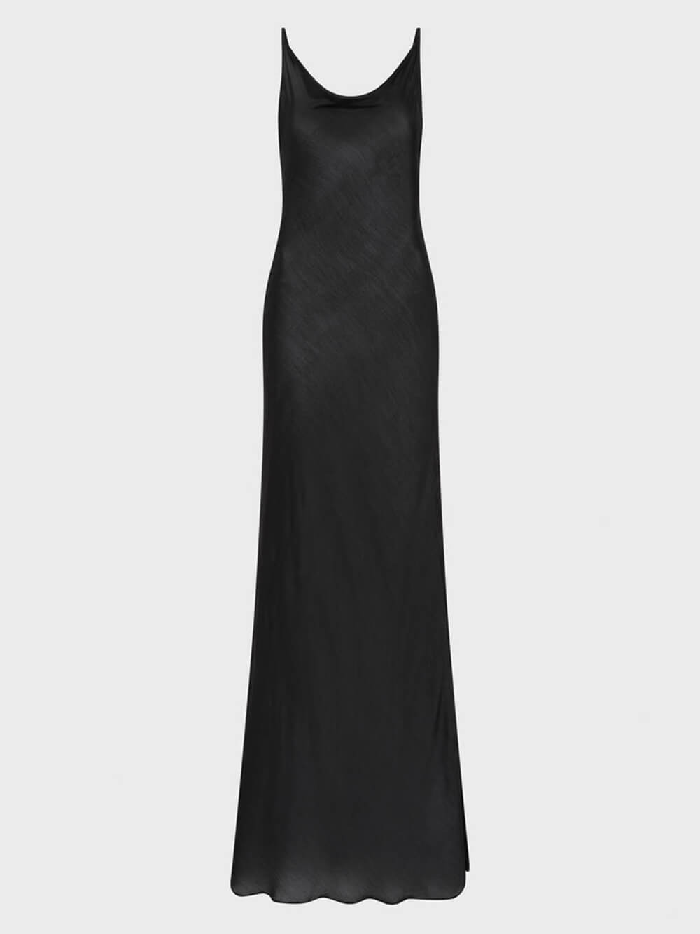 Modern Classic Backless Twill Sling Dress