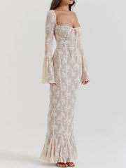 Antoinette-Elegance Lace Maxi Dress