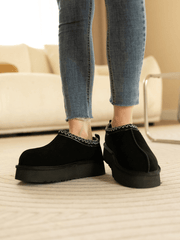 Smaibulun Ugg | Tazzy Mini Platform Low Ankle Slippers - Black