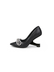 Jady Rose | Guest Of Wedding Rhinestone Bow Stilettos - Black