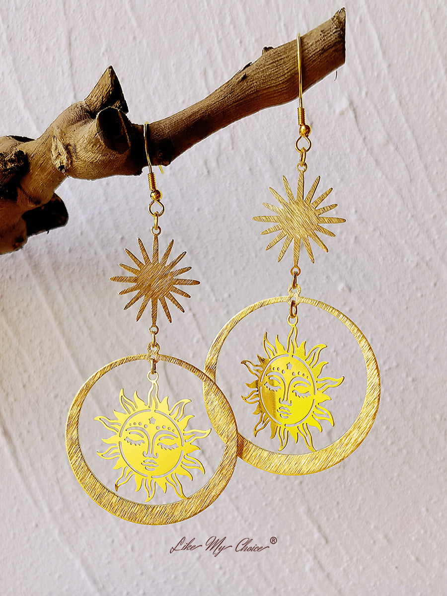 Sun Goddess Drop Earrings