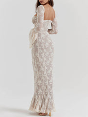 Antoinette-Elegance Lace Maxi Dress