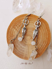 Goddess Reiki Energy Quartz Earrings