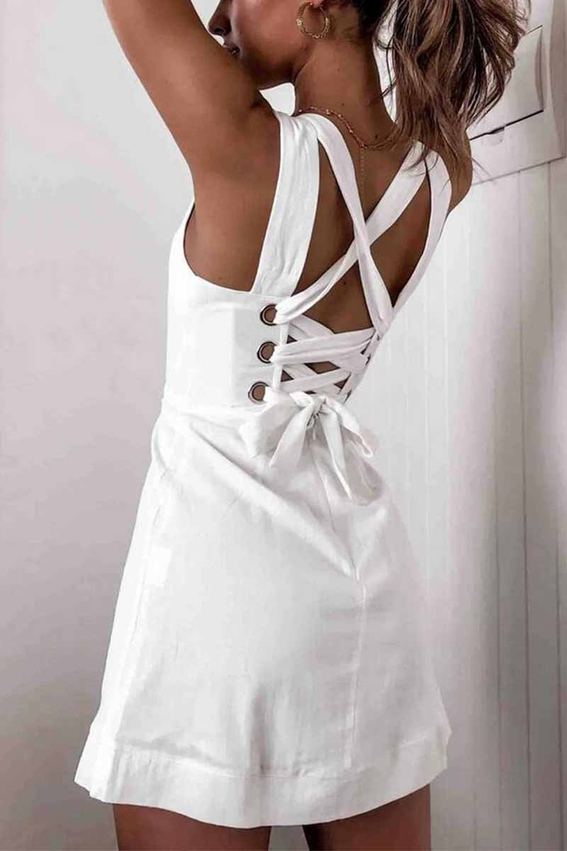 Chicindress New Sexy Halter Straps Mini Dress