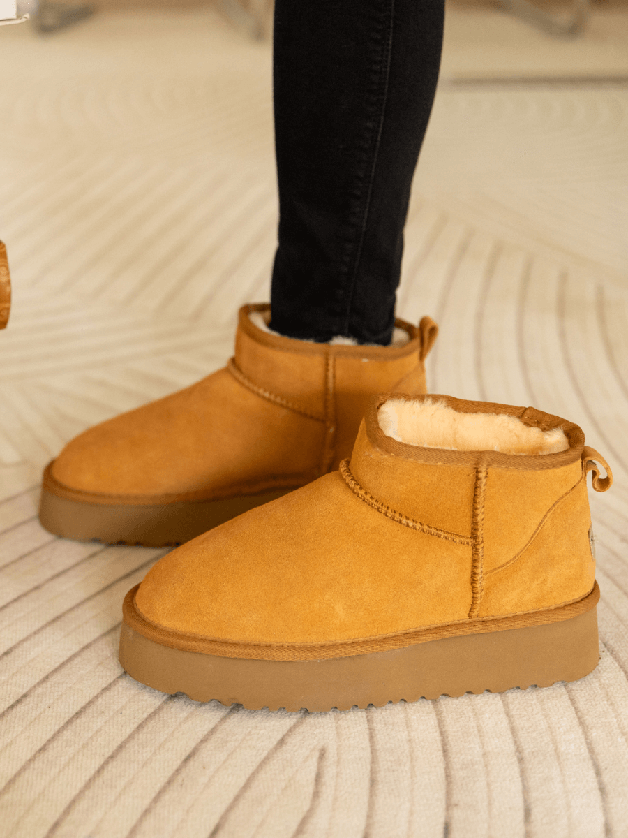 Smaibulun Ugg | Ultra Mini Platform Low Ankle Boot - Chestnut