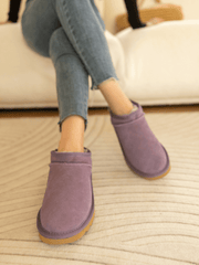 Smaibulun Ugg | Faux-Fur-Lined Suede Tasman Ankle Boot - Lavender