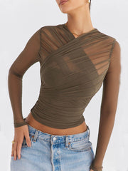 Mesh Layered Top