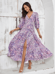 Western Wonder Paisley Print Maxi Dress