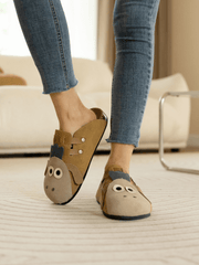 Maibulun | Moo Moo Baa Baa Double Strap Suede Clog - Khaki