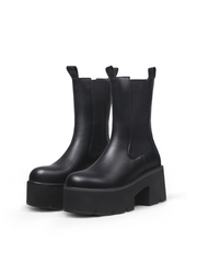 JADYROSE | ANASTASIA BLACK LEATHER CHELSEA BOOT