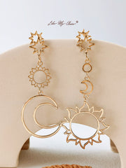 Sun & Moon Goddess Earrings