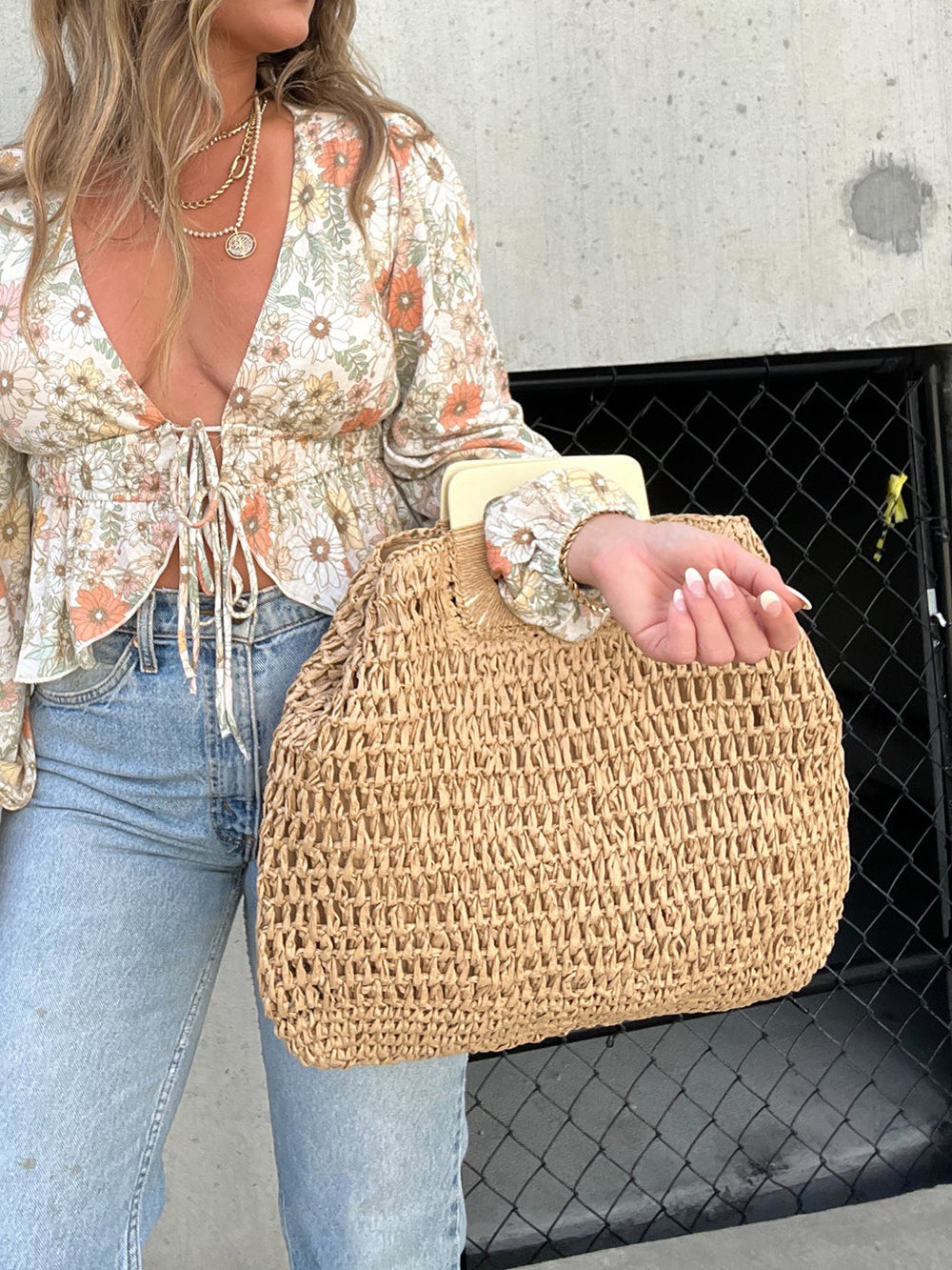 Tulum Nights Straw Bag