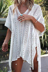 Chicindress Hollow Knitted Sunscreen Swimwear Cover-up(4 Colors)