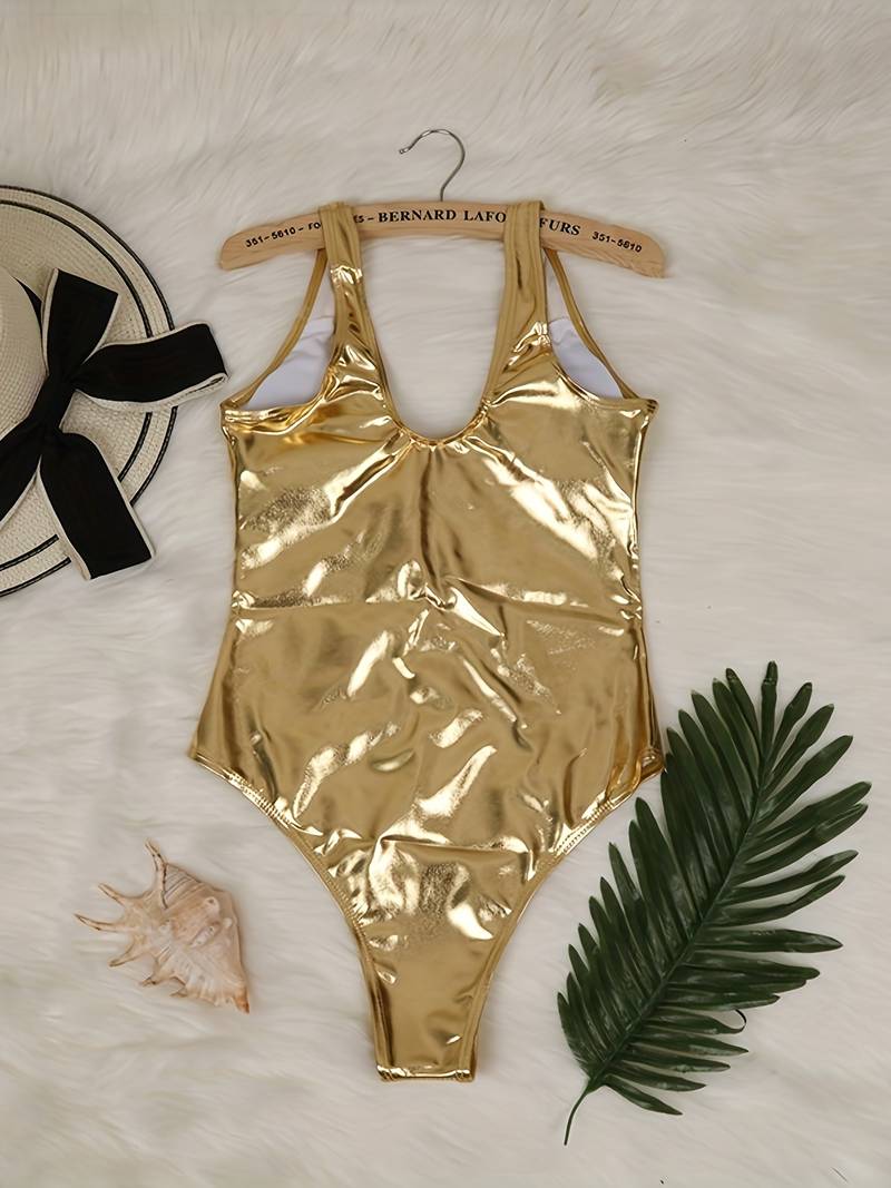 Golden Glow One-Piece Swimsuit