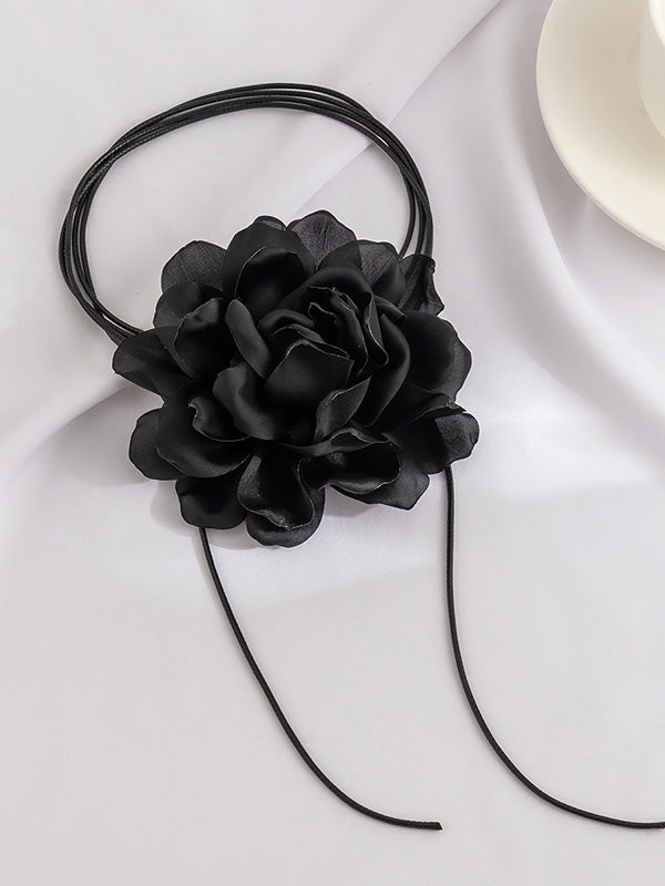 Flower Shape Lace-Up Dainty Necklace Accessories