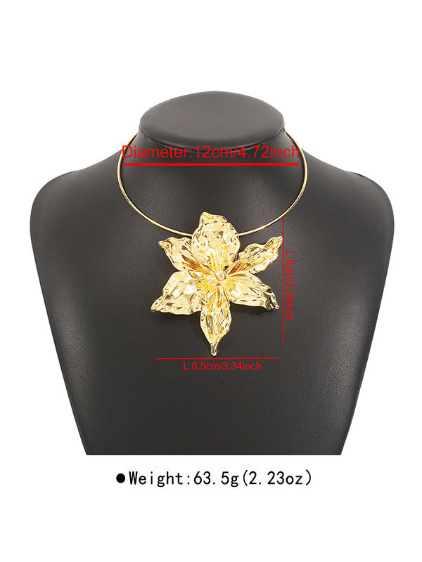 Flower Shape Ringent Necklaces Accessories