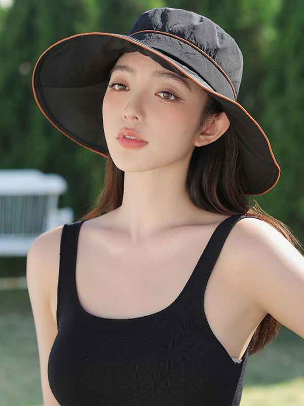 Bowknot Split-Joint Fisherman Hat Sun Hat